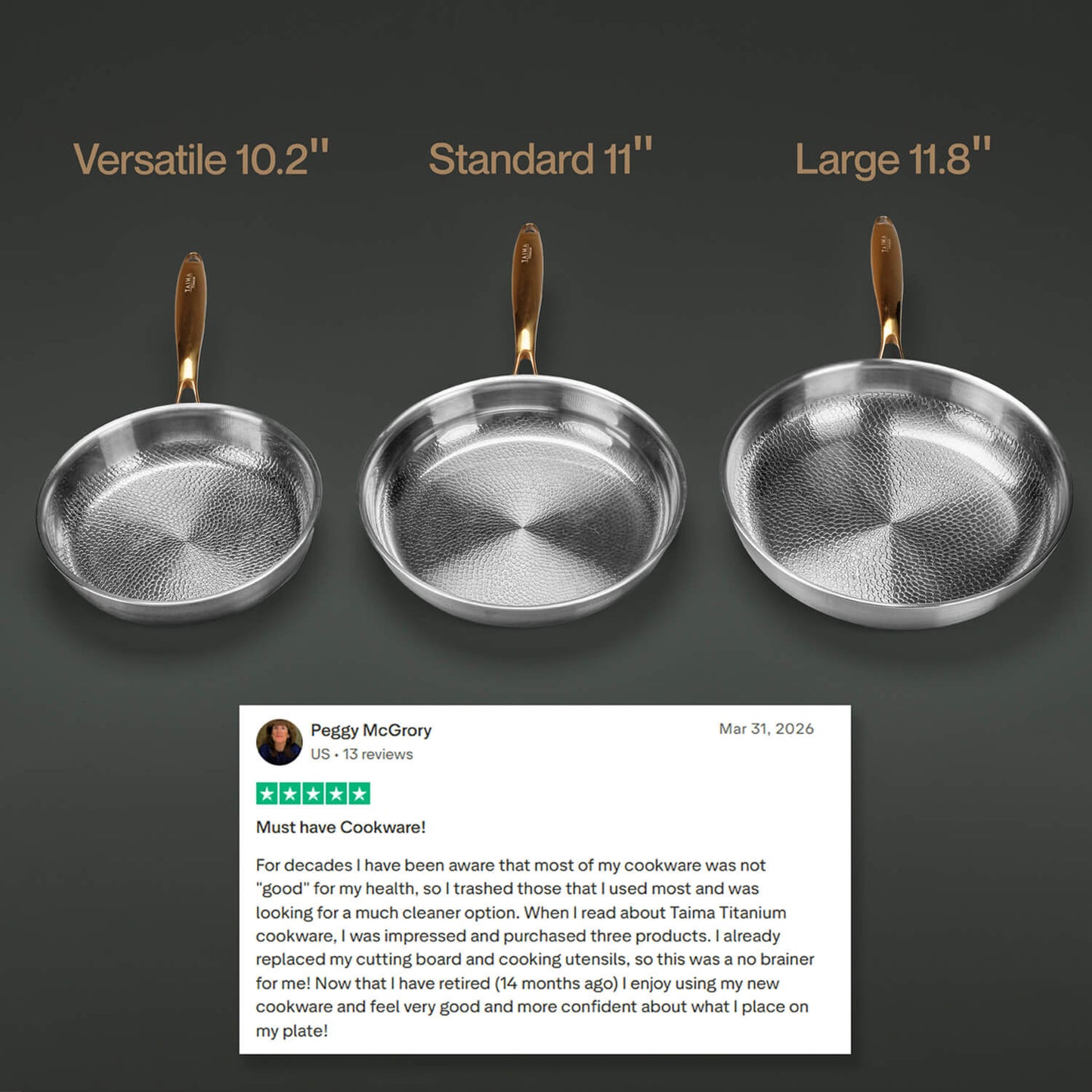 Taima Titanium Pan Trio